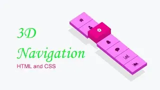 How to create a 3D Navigation Bar using CSS