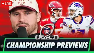 Patrick Mahomes vs Josh Allen & Commanders vs Eagles | NFL Championship Previews