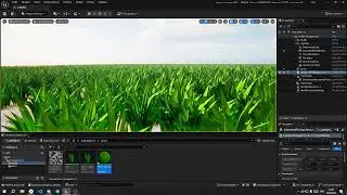 ue5 stylized waving grass