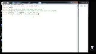 working with Sin, Cos and tan function using Math module