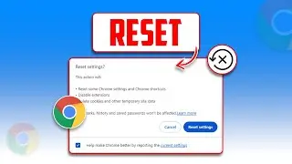 How to Reset Google Chrome Settings to Default on PC | Make Chrome Account to Default Settings