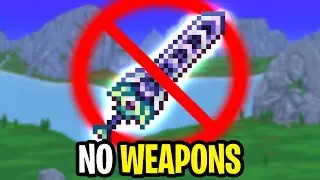 Can you Beat Terraria BOSSES with NO WEAPONS?