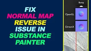 Fix, Normal Map Reverse issue in Substance Painter