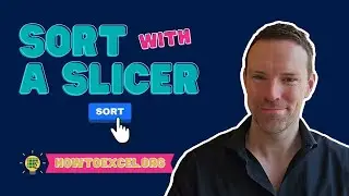 Sort Data with a SLICER in Excel? 😲