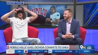 Pebble Hills football star Gael Ochoa verbally commits to UNLV | KTSM 9 News at 10