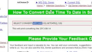 How to convert date time to date in sql server