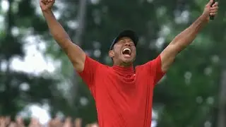 Tiger Woods putt on 18th to win the 2019 Master’s Tournament