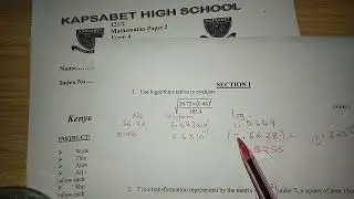 KAPSABET BOYS' MOCK. MATHS PAPER 2, NO. 1