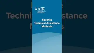 Our Favorite Technical Assistance Methods | #technicalassistance #ta #methods #airinforms