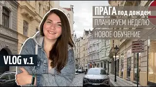 Мой первый ВЛОГ // гуляем по Праге // планируем неделю // начала новое обучение