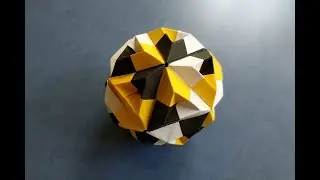 Кусудама из бумаги. Бумажный шар. Kusudama. Paper ball