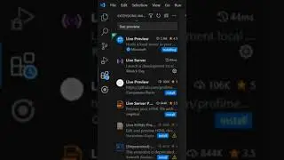 live preview vs code useful extensions #shorts #vscode #software #today