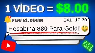 YOUTUBE VİDEOSU İZLEYEREK DAKİKADA $8 PARA KAZAN! 💰 - Video İzleyerek İnternetten Para Kazanma