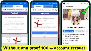 😍We received your information | This account will be disabled in 1 day facebook problem solved 2021