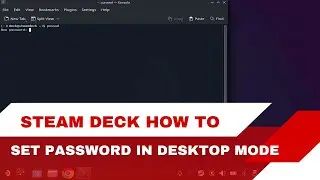 How to SET a Password on Steam Deck Desktop Mode