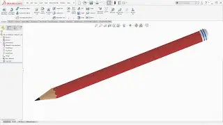 SolidWorks Beginner Tutorial | Modeling pencil