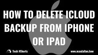 How to Delete iCloud Backup from iPhone or iPad: Tech #Shorts