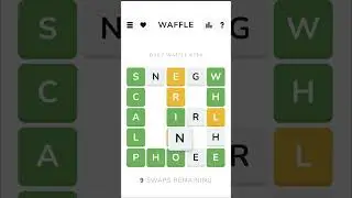 Watch out for the last word 😉 Interesting Waffle game