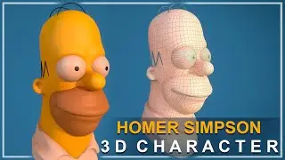 Homer Simpson 3D Character Modeling