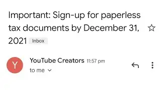 Important: Sign-up for paperless tax documents by December 31, 2021 | AdSense Latest Update Dec'2021