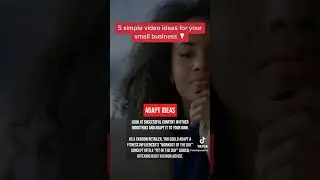5 simple video ideas for your business 💡 