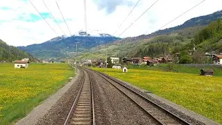 ★ 4K 🇨🇭Davos Platz - Klosters Platz - Landquart cab ride Switzerland [05.2021]