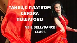 💃ТАНЕЦ ЖИВОТА С ПЛАТКОМ / СВЯЗКА С РАЗЬЯСНЕНИЕМ / BELLYDANCE VEIL COMBO TUTORIAL