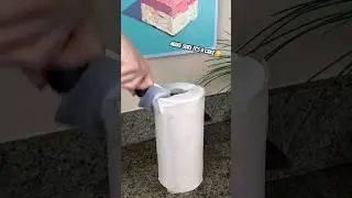 How to Cut A Paper Towel Roll