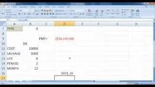 PMT & DB in Excel Tamil