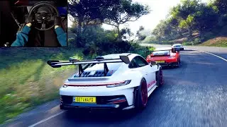 2023 Porsche 911 GT3 RS (Goliath Race) - Forza Horizon 5 | Steering Wheel Gameplay