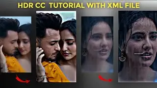 Hdr CC Effect Tutorial Alightmotion | Hdr Cc Preset Link