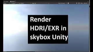 Unity3d Render EXR or HDR image in skybox unity