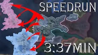 Захват Союзников за 3:37 минуты // SPEEDRUN Hearts Of Iron IV