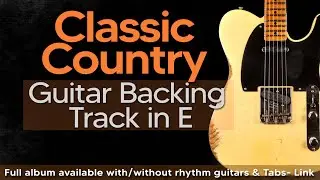 Classic Country Blues Guitar Backing Track Jam in E