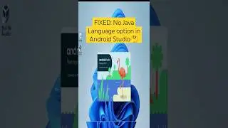 Fixed :No java language in flamingo Android Studio #shortsfeed #viral #ytshorts #andriod #viralvideo