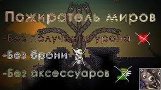 Как убить Пожирателя мира без получения урона, брони, аксессуаров? Terraria Classic, expert, master