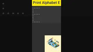 Write a Program to Print Pattern (Alphabet E ) in C