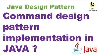 Command design pattern implementation in JAVA ? || design pattern in Java