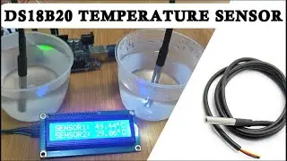 DS18B20 WATERPROOF TEMPERATURE SENSOR WITH ARDUINO.