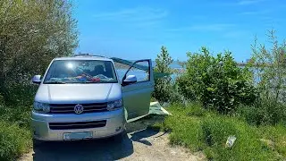 Открываем СЕЗОН ДИКАРЕЙ В Сочи 2022 в стиле #vanlife на НОВОЙ МАШИНЕ #multivan. Лучший пляж. Получил