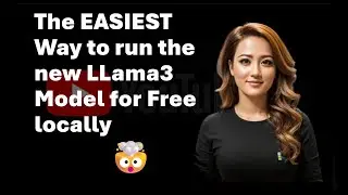 The EASIEST Way to run the new LLama3 Model for Free locally