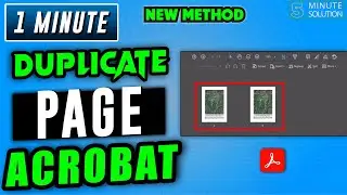 How to duplicate page in adobe acrobat 2024 | duplicate pdf Free