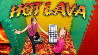 Escape Lava Floor In HUGE Lego Castle Fort! Tannerites Sisters Use Pause Remote!