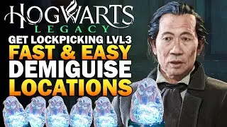 How To Get Lockpicking (Alohomora) LVL 3 FAST! Hogwarts Legacy Demiguise Statue Locations