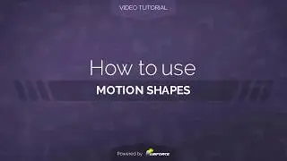 How to use Motion Shapes template in AinTrailers v3 | Video Tutorial [After Effects]