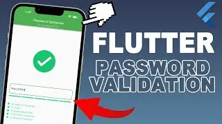 Flutter Tutorial | Password Validation, Form Validation, Flutter Validation, Regular Expressions