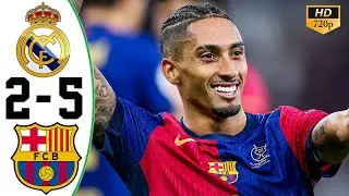 Real Madrid vs Barcelona 2-5 All Goals & Highlights 2025