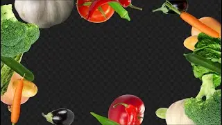 Vegetables Transitions Pack || Transparent background, Alpha Channel