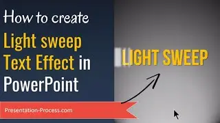 How to Create Animated Light Sweep Text Effect in PowerPoint