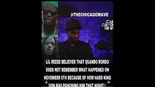 Lil Reese speaks on Quando Rondo 👀😭😭😭 #lilreese #youtubeshorts #shorts #lildurk #kingvon